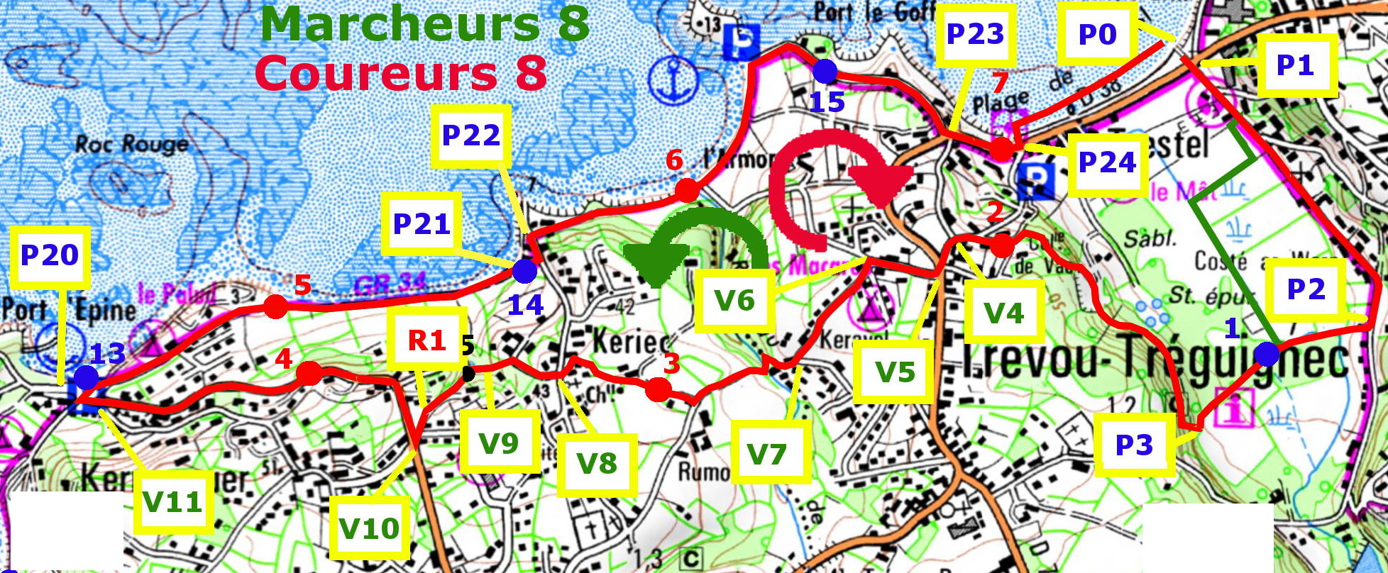 parcours coureurs 8 km